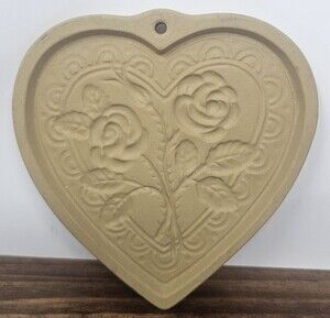 Brown Bag Cookie Art Heart Rose 1992 Hill Design Vintage Collectible